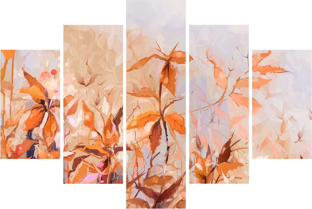Tablou - Flori pictate (150x105 cm)