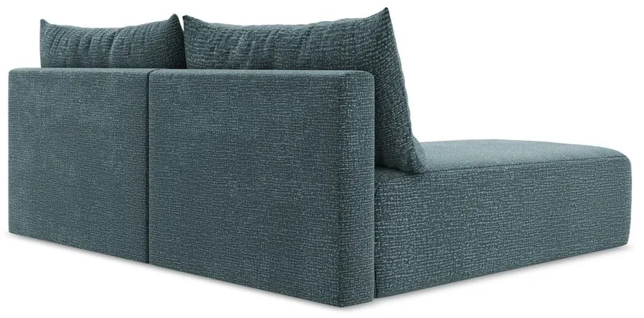 Colțar turcoaz extensibil/cu spațiu de depozitare (cu colț pe partea stângă) Kalena – Makamii