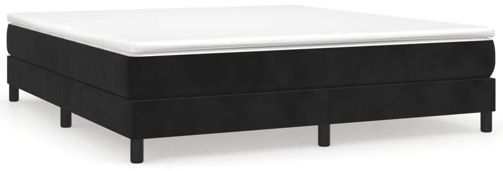 3120780 vidaXL Cadru de pat, negru, 160 x 200 cm, catifea