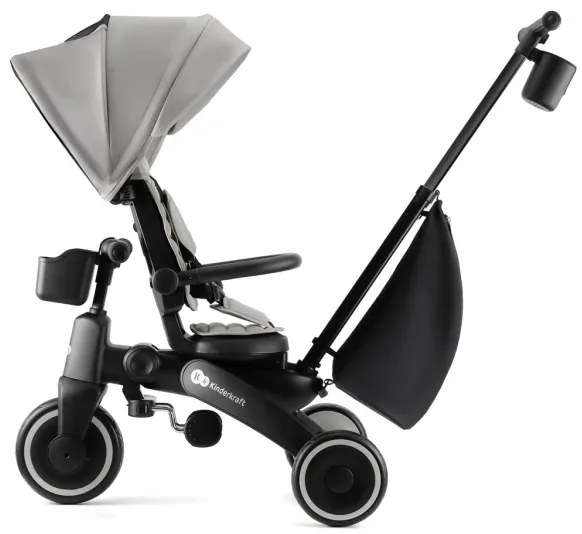 KINDERKRAFT - Tricicletă pentru copii JAZZ 2, gri