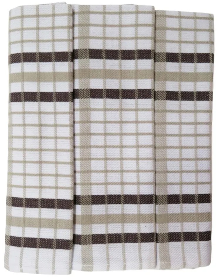 Prosop de bucătărie în carouri Egypt – Set 3 bucăți