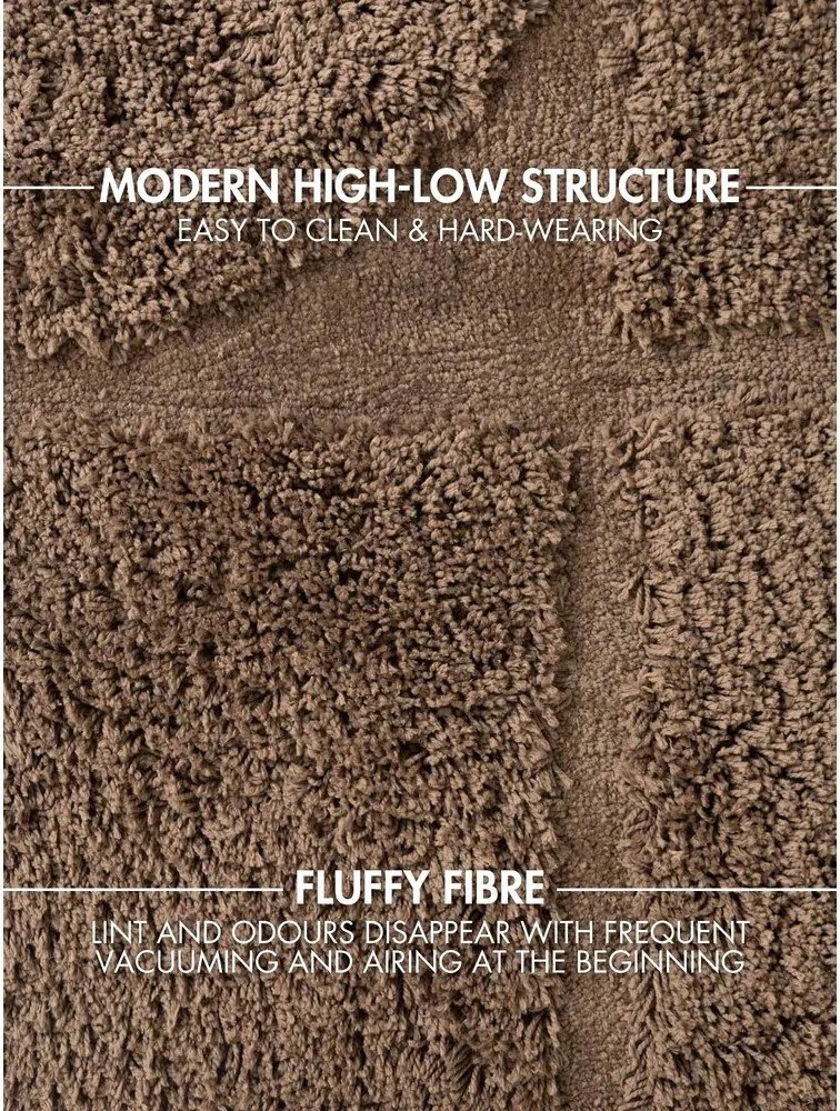 Covor maro țesut manual 160x230 cm Lambeth Jasper – Ted Baker