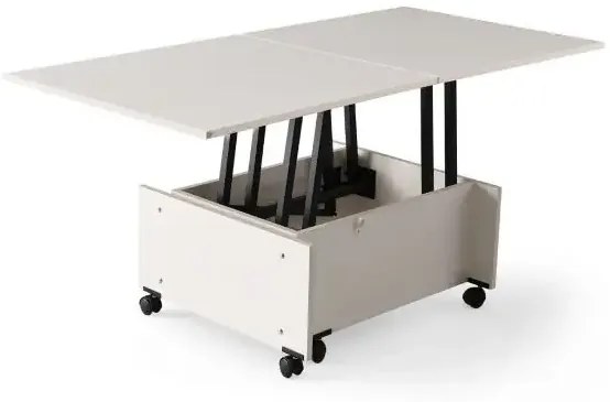 Masuta de cafea extensibila multifunctionala Smart Alb