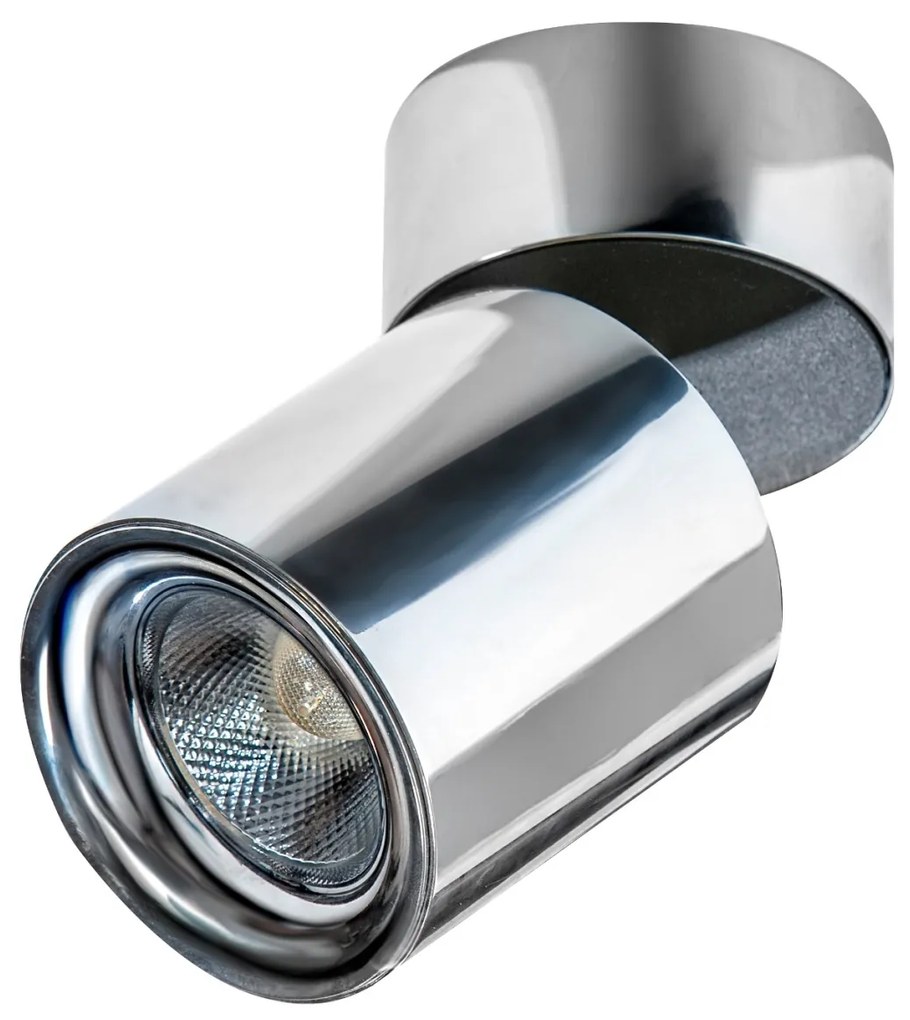 Spot LED aplicat, directionabil pentru tavan/plafon SIENA 10W 4000K crom