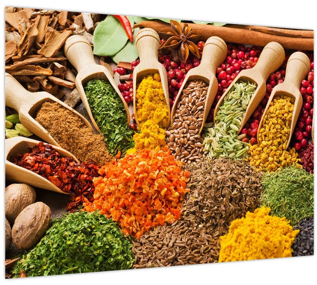 Tablou - Condimente din întreaga lume (70x50 cm)