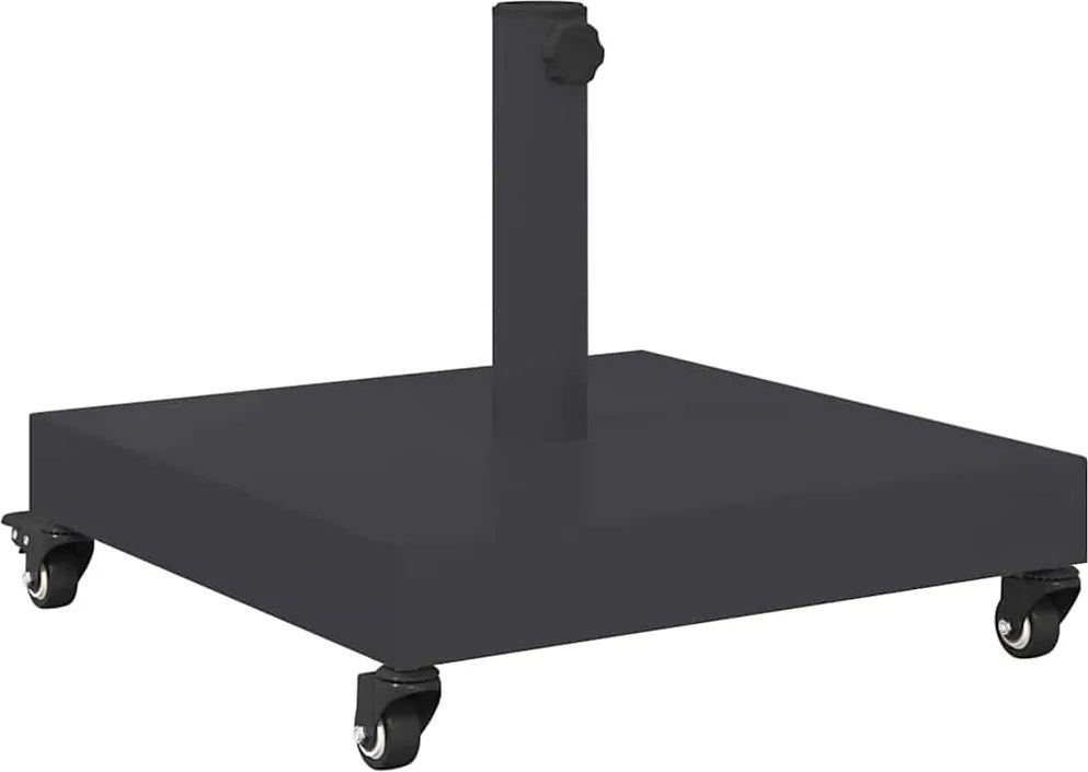 vidaXL Bază pentru umbrelă Gri închis 45 x 45 x 31,5 cm
