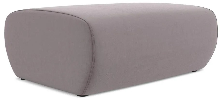 Taburet mov lavandă cu tapițerie din catifea Kapua – Makamii