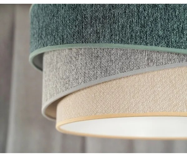 Duolla-Lustră aplicată KOBO ECO REC. 1xE27/15W/230V d.45 cm verde/gri/crem