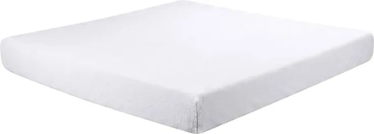 decoDoma Cearceaf cu elastic din micropluş alb 90 x 200 cm
