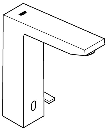 GROHE EUROCUBE E 36440000 - Baterie electronică pentru lavoar cu senzor infraroșu, DN 15, crom
