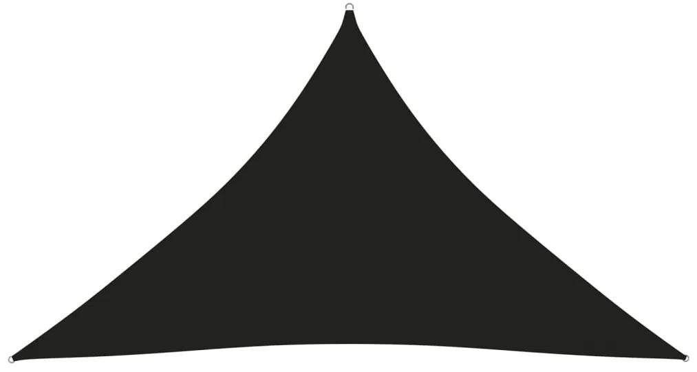 Parasolar, negru, 3,5x3,5x4,9 m, tesatura oxford, triunghiular Negru, 3.5 x 3.5 x 4.9 m