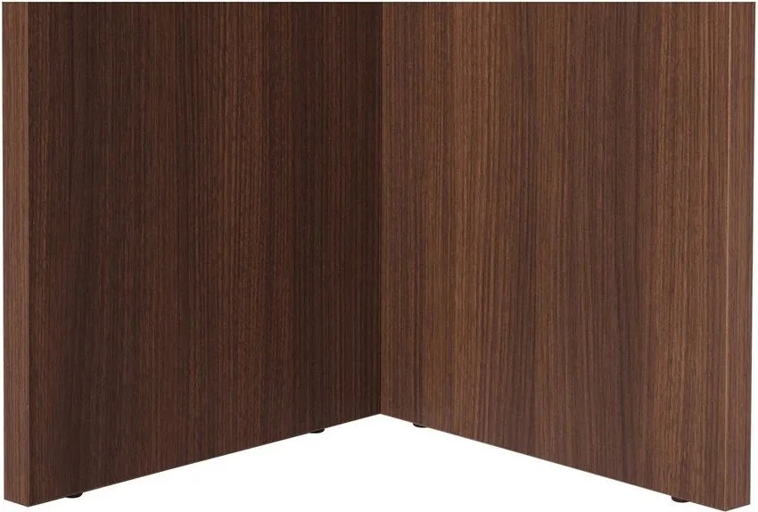 Masă de dining cu aspect de lemn de nuc 89,5x180 cm Sablin – Kalune Design