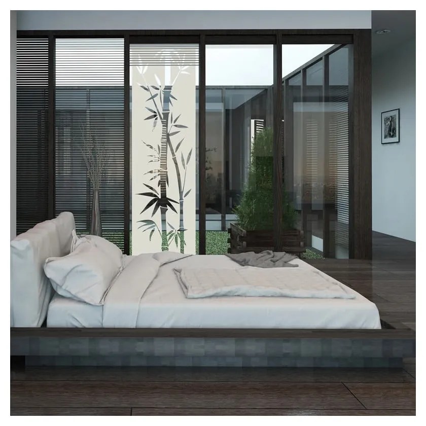 Autocolant rezistent la apă, pentru cabina de duș, Ambiance Bamboo