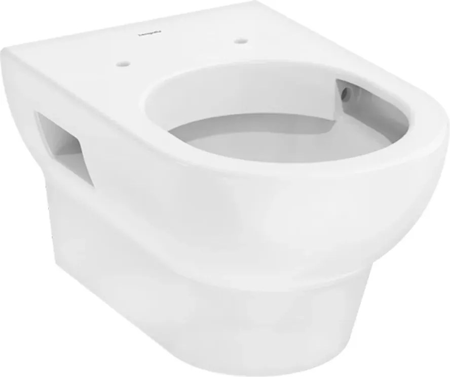 Vas WC suspendat Hansgrohe GladeLake S AquaChannel Rimless alb lucios