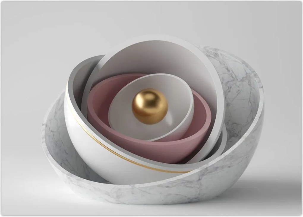 Tablou - Perlă de aur (70x50 cm)