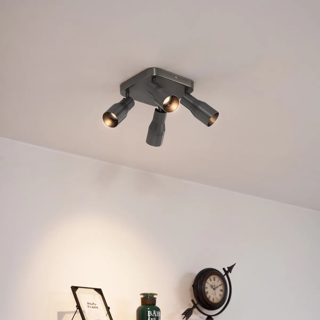 Spotlight-uri plafon cu 4 lumini pătrate GU10 50 mm - Stanley