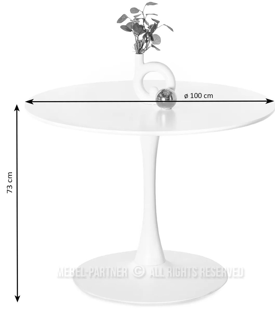Masă de sufragerie Crispin (negru). Promo -16%. 1111743