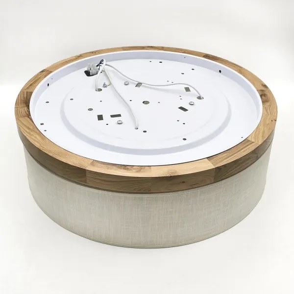 Plafonieră Brilagi BELLADONNA 3xE27/15W/230V d. 50 cm crem/stejar