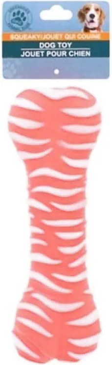 Jucarie din cauciuc pentru caini BONE 18 cm, roz