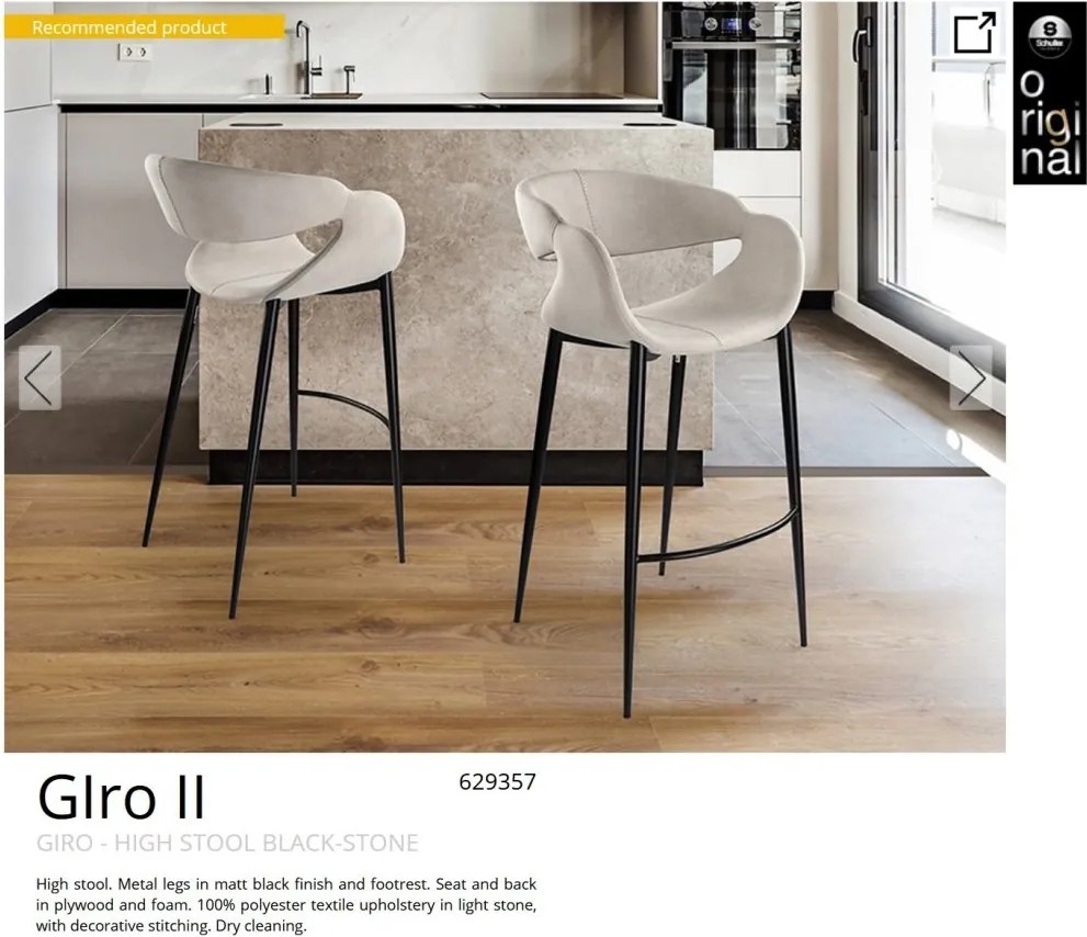 Scaun de bar design elegant Giro II