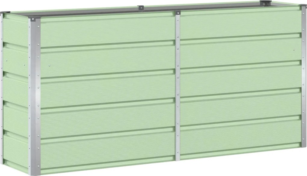 vidaXL Jardinieră Verde 160 x 40 x 75 cm Oțel