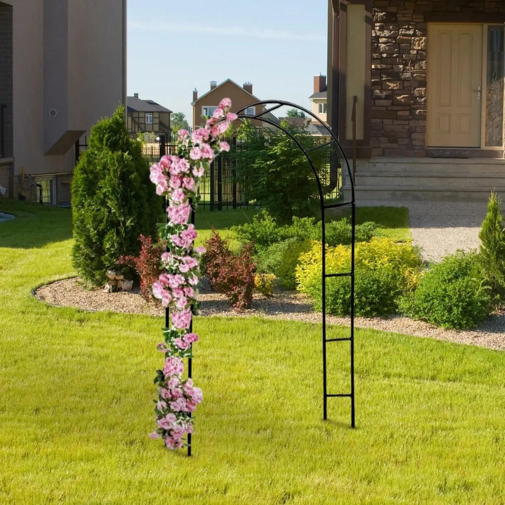 Suport arcuit pentru trandafiri 240x140x37 cm Gardebruk