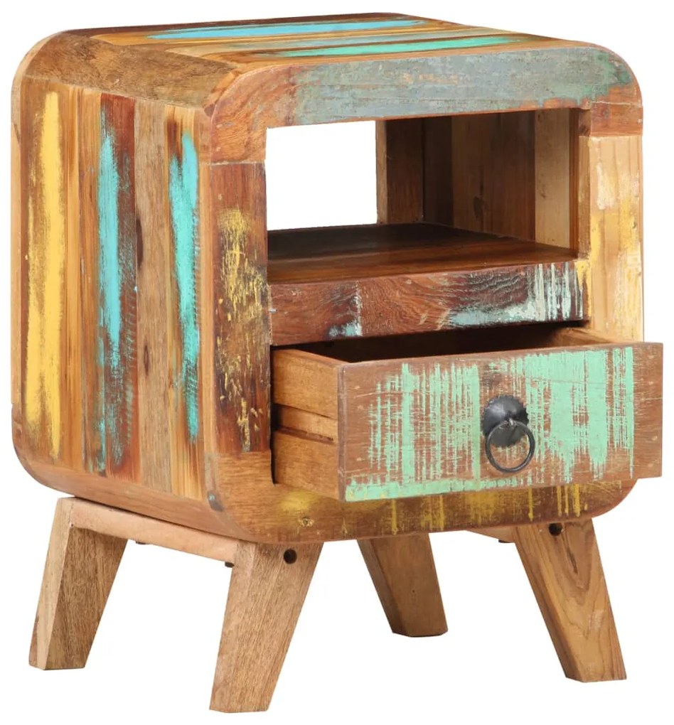321615 vidaXL Noptieră, 30x30x41 cm, lemn masiv reciclat