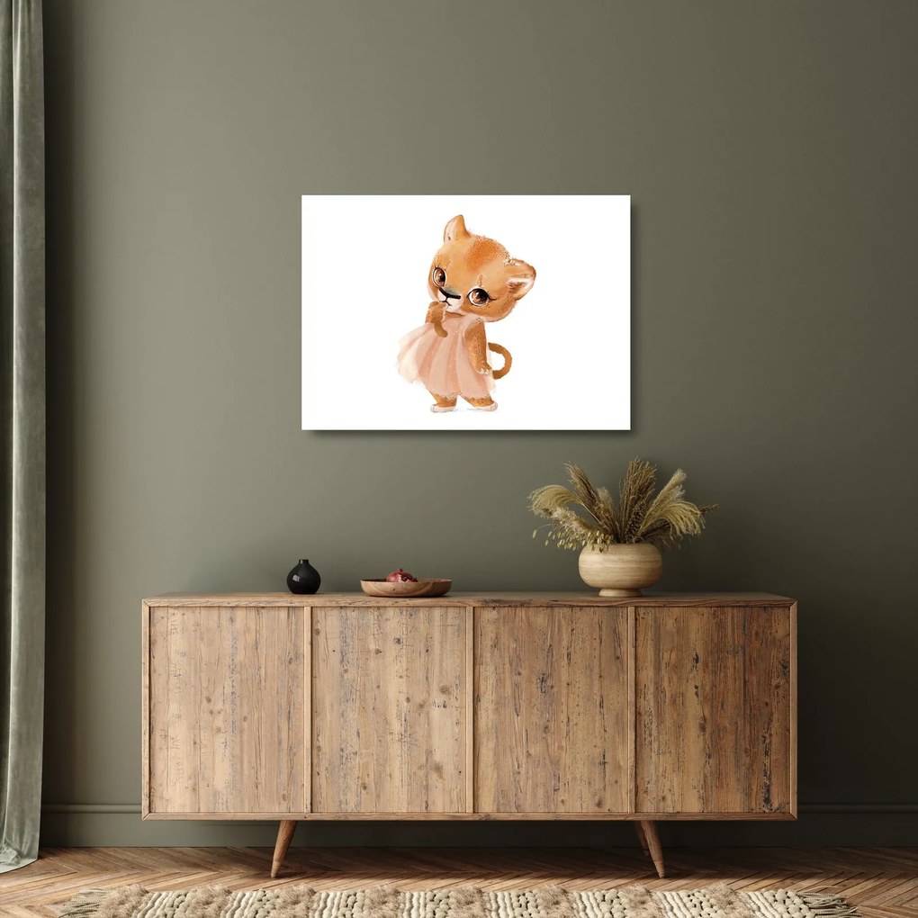 Tablou pe sticlă - Animăluț în acuarelă N⁰6 (70x50 cm)