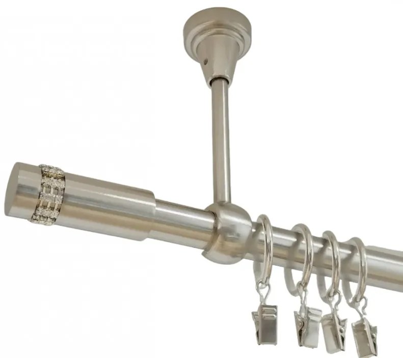 Galerie simpla prindere tavan xantos 19 mm inox (Alege marime: 120 cm)