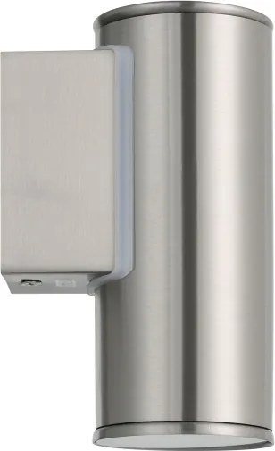 Eglo 33581 - Aplica de perete exterior LED RGBW RIGA, reglabilă, 1xGU10/5W/230V IP44, crom mat