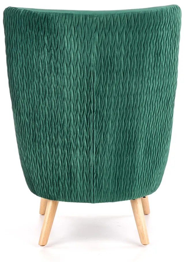 Fotoliu tapitat Ravel Velvet verde – H100 cm
