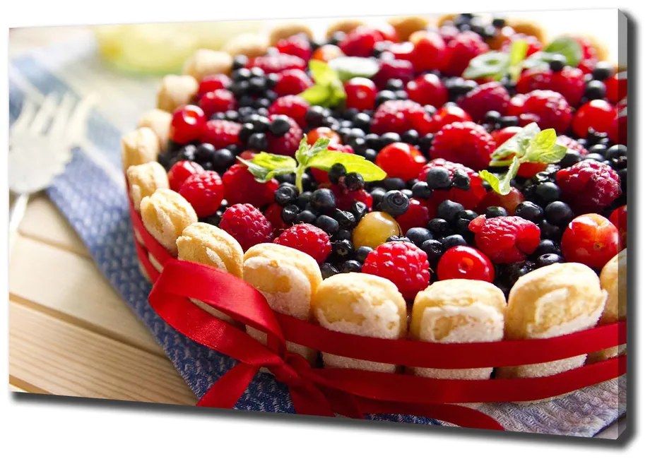 Imprimare tablou canvas Tort de fructe de pădure