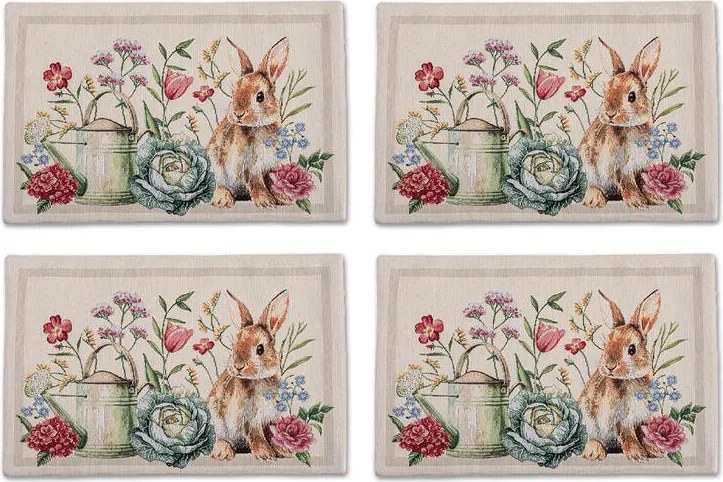 Suporturi de masă din gobelin GARDENIA, set 4 buc