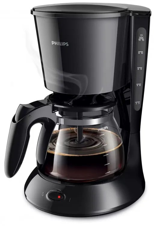 Aparat de cafea Philips HD7461-20-BL, 1000W, 1,2 L, Aroma Twister, Indicator de nivel al apei, Timer, Negru