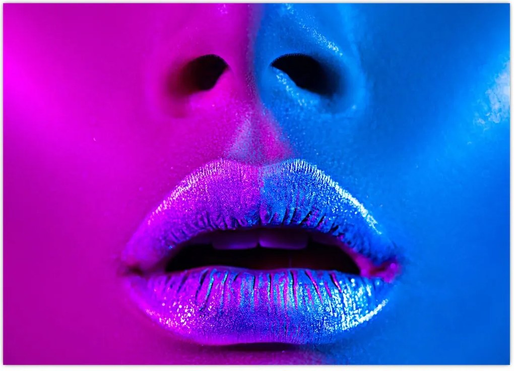 Tablou - Imaginea buzelor colorate (70x50 cm)