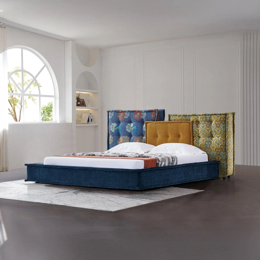 Pat dormitor dumonde, tapitat Odyssey 180x200 cm