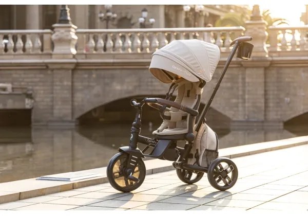 QPlay - Tricicletă 7în1 COMFO MAX pentru copii, bej