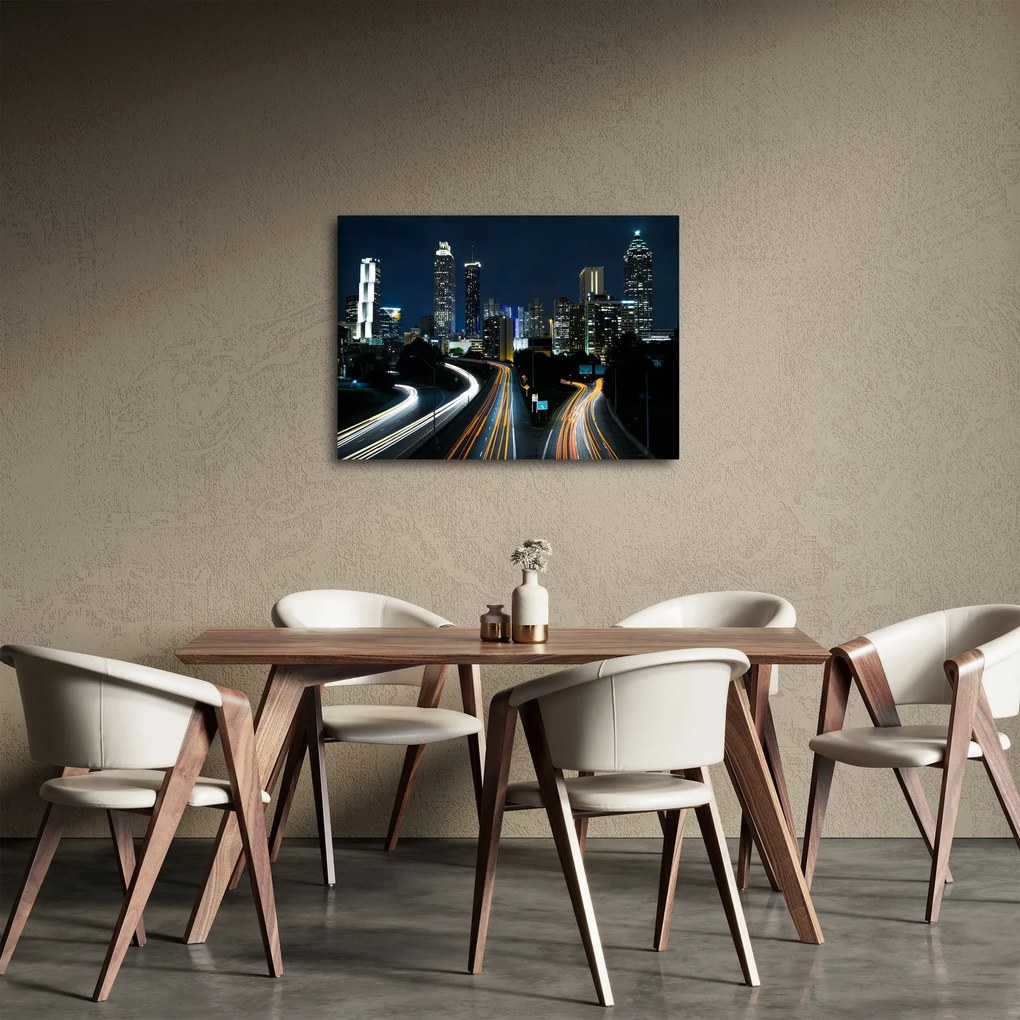Tabloul metropolei nocturne (70x50 cm)