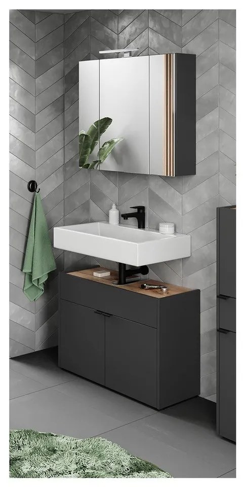 Set mobilă de baie gri antracit Forano – Germania