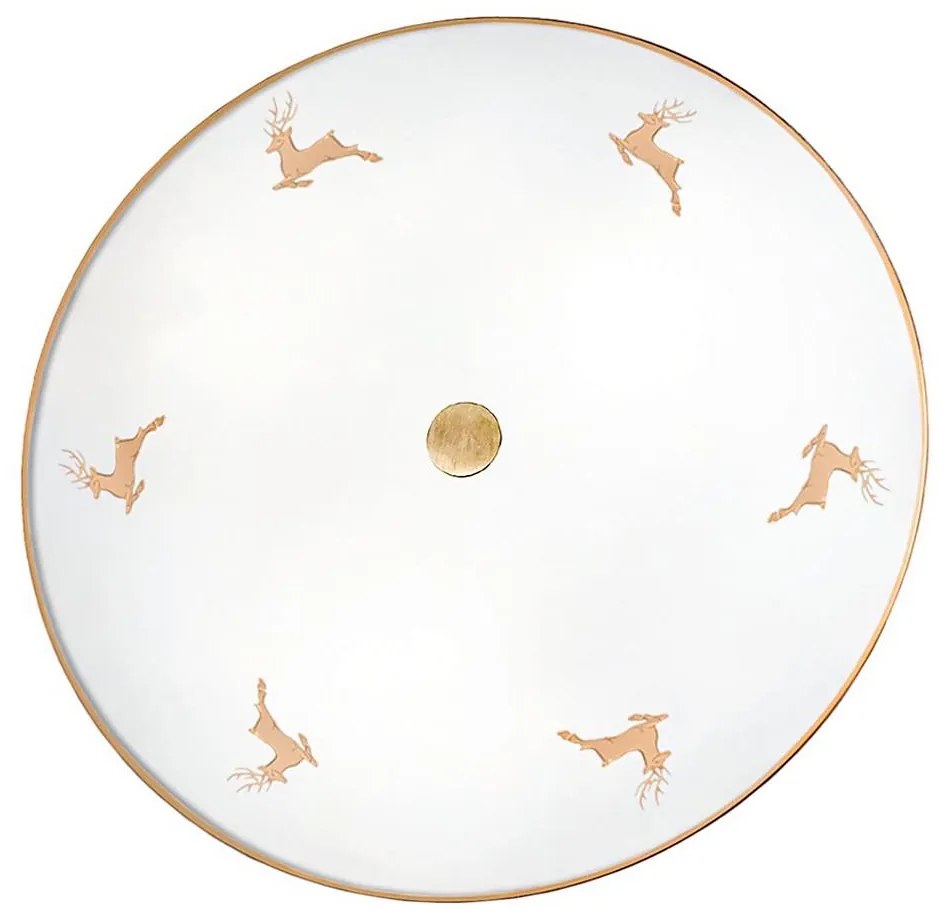 Kolarz 731.U13.4.150 - Aplică de perete NONNA, 3xE27/60W/230V, Ø 42 cm, jel. aur roz