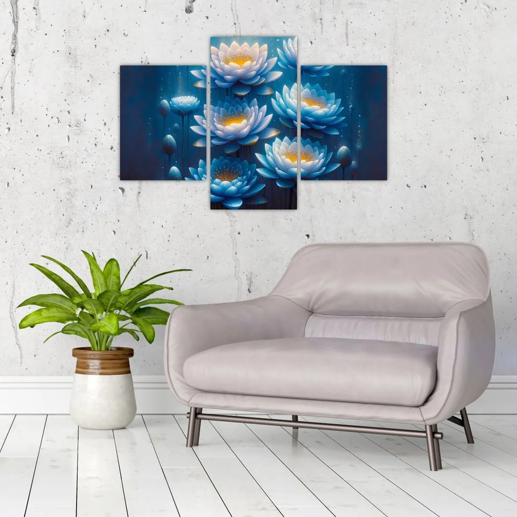 Tablou - Nuferi sub apă (90x60 cm)