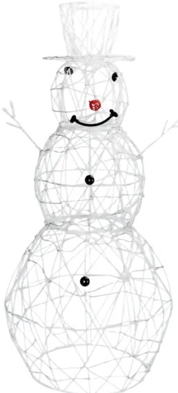 Aigostar - Decorațiune LED de exterior pentru Crăciun, om de zăpadă, 3,6W/31/230V 6500K 120cm IP44