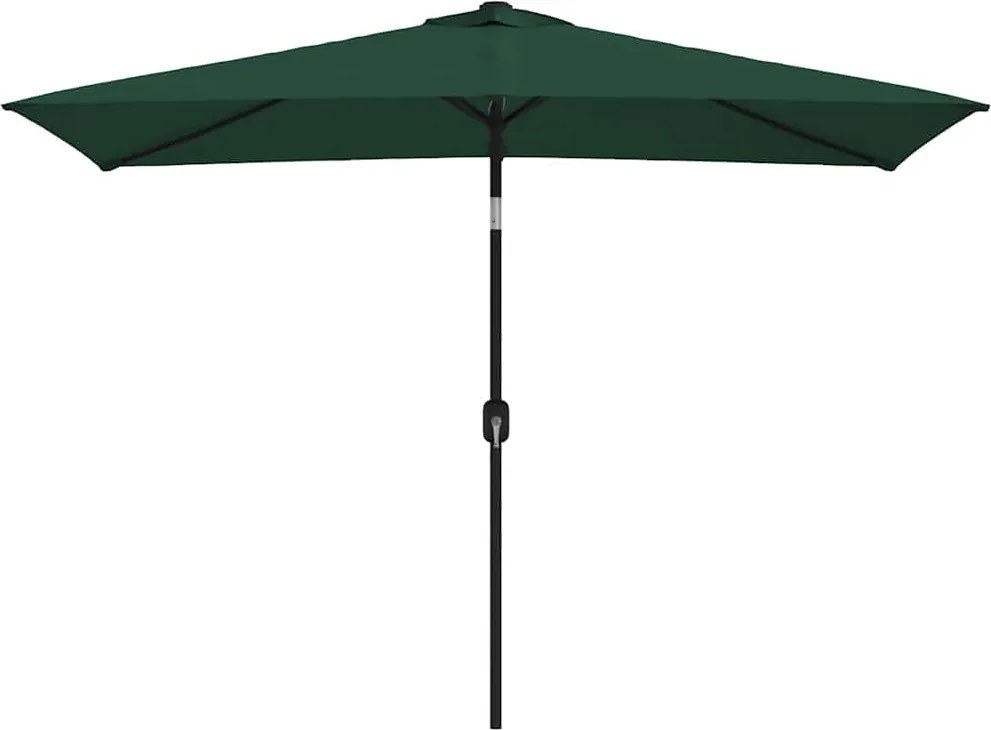 vidaXL Umbrelă de soare dreptunghiulară 200 x 300 cm, Verde