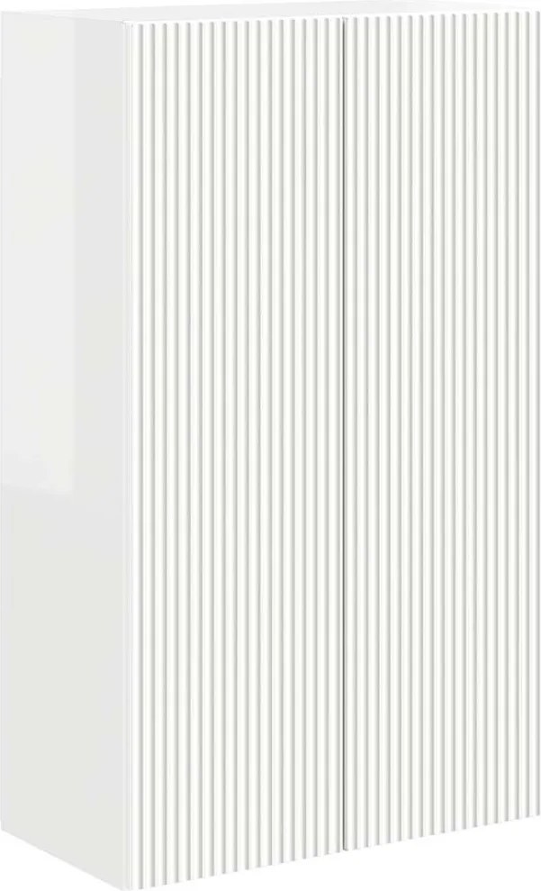 vidaXL Dulap TV de perete Alb lucios 59,5 x 31 x 100 cm Lemn compozit