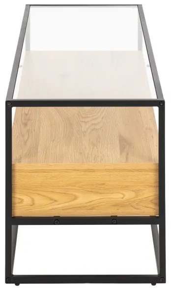 Comodă TV ZEIN, stejar/negru