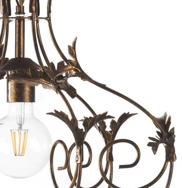 Lustră pe lanț CONTESSA 1xE27/22W/230V bronz ONLI