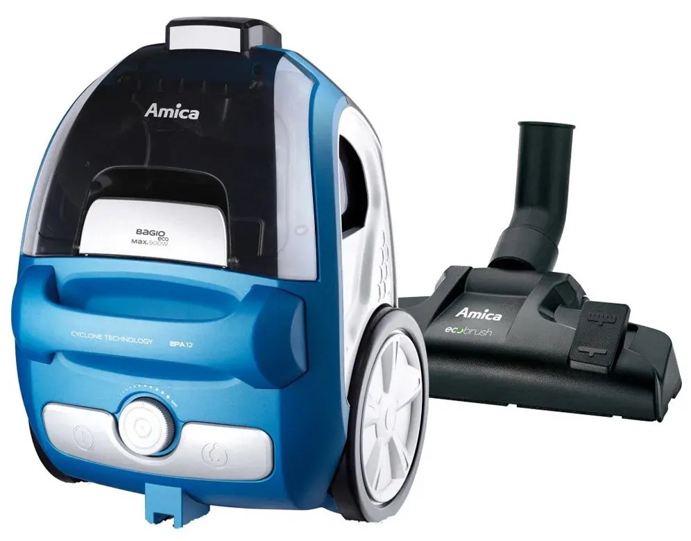 Aspirator fara sac Amica Bagio Eco VM 3041 900 W 15 l Albastru