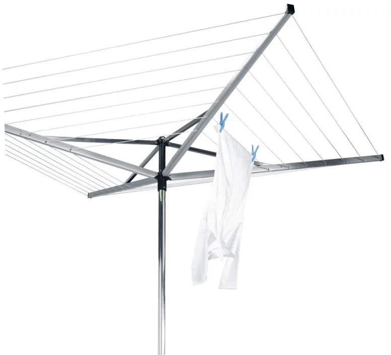 Uscator de rufe pentru exterior Brabantia Essential 90300259, 40 m, Ancora pentru betonare, Husa, Rezistent la coroziune, Inox