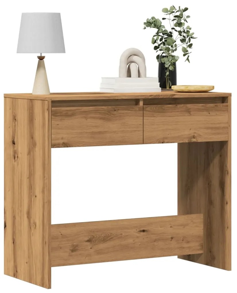 vidaXL Măsuță consolă, stejar artizanal, 89x41x76,5 cm, lemn prelucrat