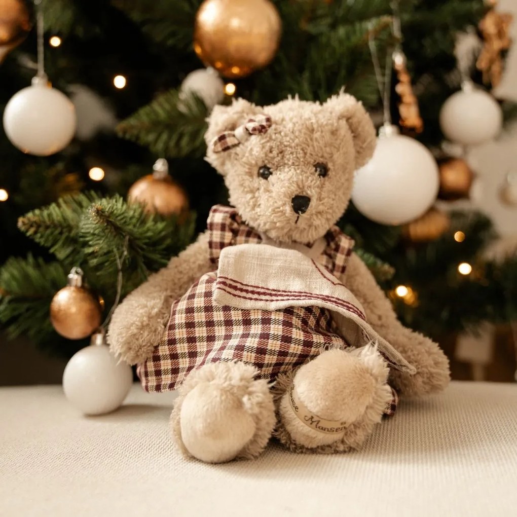 Urs de plus Alexine, maro, 30 cm
